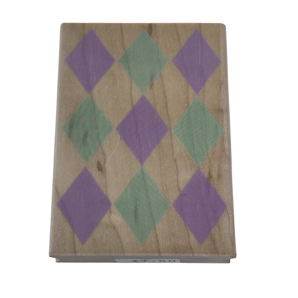Hero Arts Geometric Shape Background Stamps Harlequin Block Print